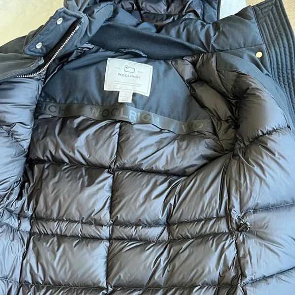 WOOLRICH Keating Long Parka in Ramar Cloth Dark Navy